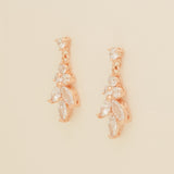 Lily Crystal Bridal Jewellery Set in Rose Gold photo 10