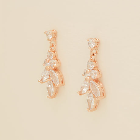 Lily Crystal Bridal Jewellery Set in Rose Gold photo 10
