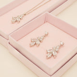 Lily Crystal Bridal Jewellery Set in Silver photo 6