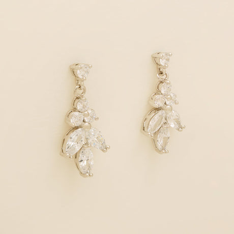 Lily Crystal Bridal Jewellery Set in Silver photo 3