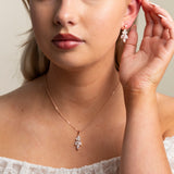 Lily Crystal Bridal Jewellery Set in Rose Gold photo 2