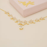 Lucia Pearl and Crystal Bridal Jewellery Set / Gold