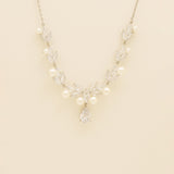 Lucia Pearl and Crystal Earrings / Silver