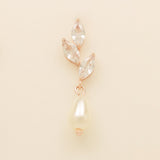 Olivia Pearl and Crystal Wedding Jewellery Set / Rose Gold