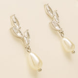 Olivia Pearl and Crystal Wedding Jewellery Set in Silver photo 9