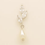 Olivia Pearl and Crystal Wedding Jewellery Set in Silver photo 12