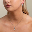 Olivia Pearl and Crystal Wedding Jewellery Set in Silver