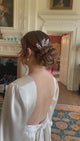 Pampas Style Pearl Sprigs Wedding Hair Pins / Gold