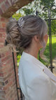 Pampas Style Pearl Sprigs Wedding Hair Pins / Rose Gold