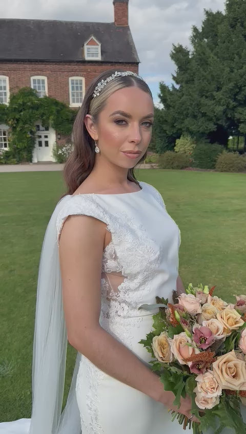 Fashionista Belle Crystal Bridal Headband / Gold