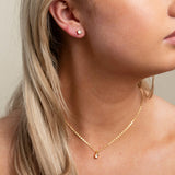 Annie Crystal Wedding Earrings / Gold