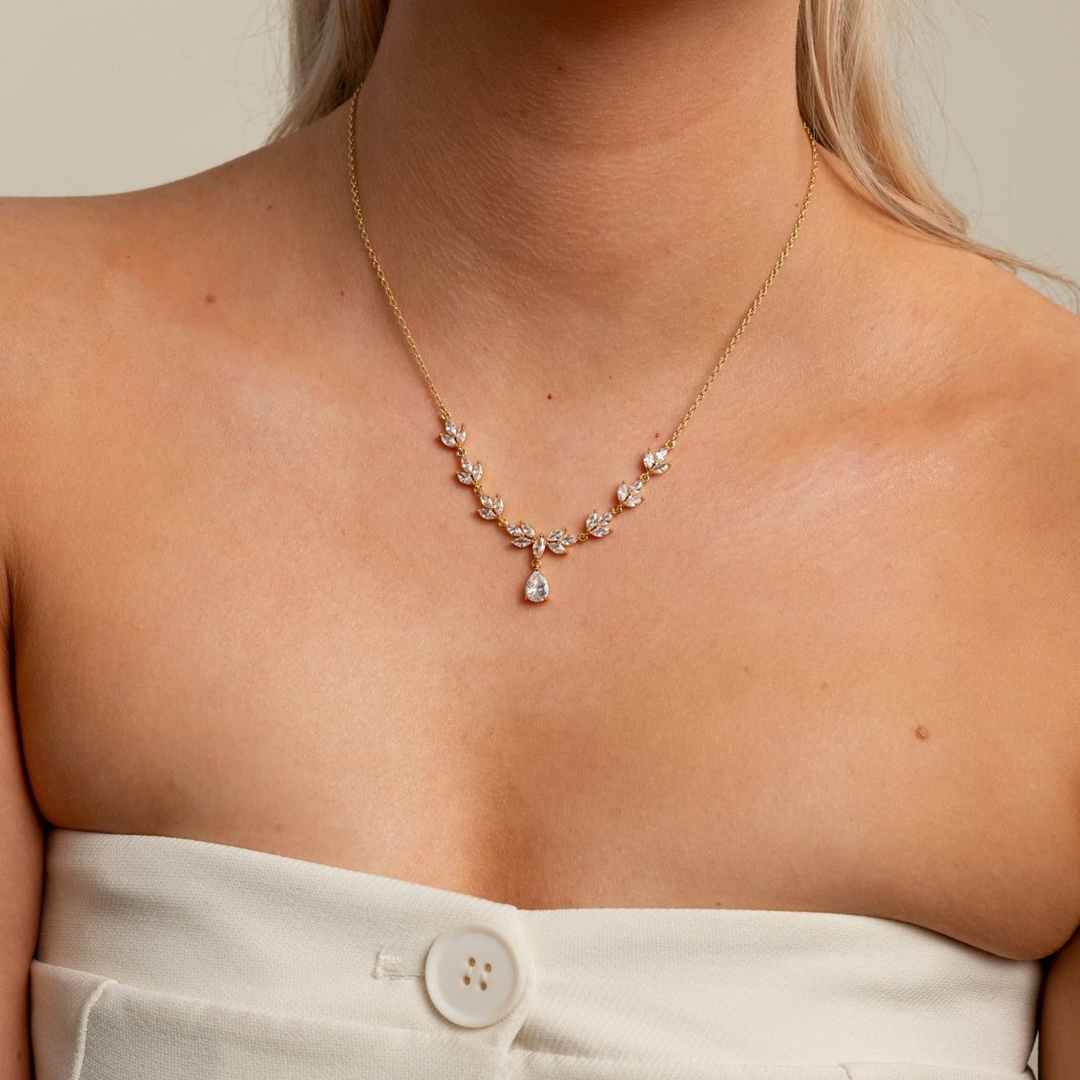 Wedding Fairy Belle Gold Necklace 2