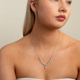 Belle Crystal Wedding Jewellery Set / Silver