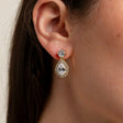 Club Classic Crystal Wedding Earrings in Gold