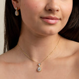 Club Classic Crystal Wedding Jewellery Set in Gold photo 3