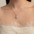 Club Classic Crystal Wedding Necklace in Rose Gold