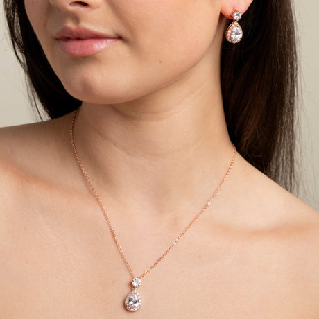 Club Classic Crystal Wedding Earrings in Silver photo 6