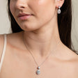 Club Classic Crystal Wedding Necklace in Silver photo 6