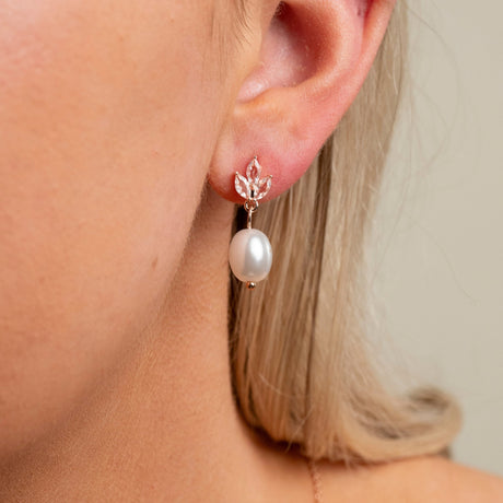 Wedding Fairy Coco Rose Gold Earring 1