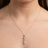 Fliss Pearl and Crystal Necklace / Gold