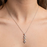 Fliss Pearl and Crystal Necklace / Silver