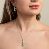 Fliss Pearl and Crystal Necklace / Silver