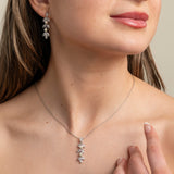 Fliss Pearl and Crystal Necklace / Silver