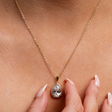 Jessica Crystal Bridal Necklace in Gold photo 2