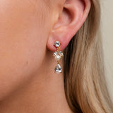 Lucia Pearl and Crystal Earrings / Gold