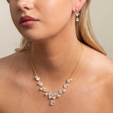 Lucia Pearl and Crystal Earrings / Gold
