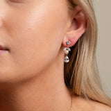 Lucia Pearl and Crystal Bridal Jewellery Set / Rose Gold