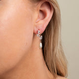 Olivia Pearl and Crystal Wedding Jewellery Set / Rose Gold