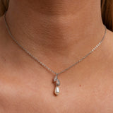 Olivia Pearl and Crystal Wedding Jewellery Set in Silver photo 7